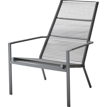 Edge Highback Chair - Anthracite, Antique-Line Rope