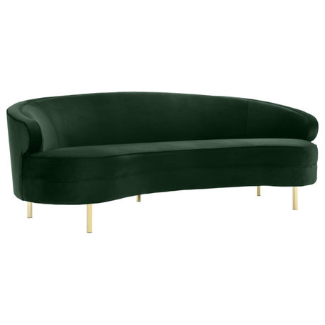 Baila Forest Green Velvet Sofa
