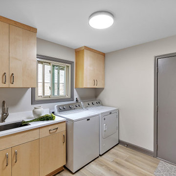 Showplace EVO Frameless Milan Kitchen & Laundry in Natural Maple