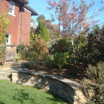 Pittsburgh - Squirrel Hill - Sunken Patio and Gardens, Fence, Steps , Walls