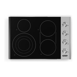 Viking Professional 30" Smoothtop Electric Cooktop, Stainless Steel | VEC5304BSB - Cooktops
