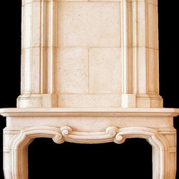 The Louis XIV Mantel & Overmantel - Tartaruga Design - Indoor Fireplaces