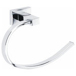 Secret Bath - Secret Bath. Polished chrome large towel ring. Albany collection - Enhance the sleek modern aesthetics of your contemporary bathroom project with the exquisite Albany towel ring holder. Crafted from brass and finished with a polished chrome surface, this accessory showcases a high level of craftsmanship and durability.