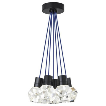 Kira Ceiling Pendant, 7-Light, LED, Black, 15"W (700TDKIRAP7UB-LEDWD 70PKD86)
