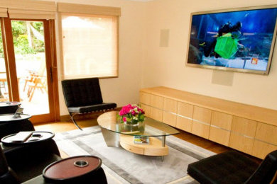 Example of a home theater design in Los Angeles
