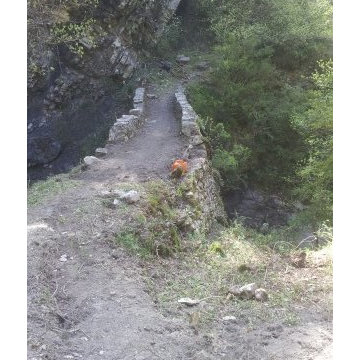 Restauration d'un pont vouté dans la vallée de la Tinée