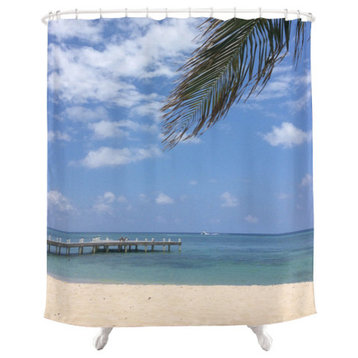 Cayman Beach, Fabric Shower Curtain