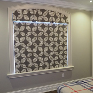 Custom Roman and Matching Arch Window Valance