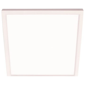 AFX Lighting Edge 9" Square Ceiling Light Fixture, White