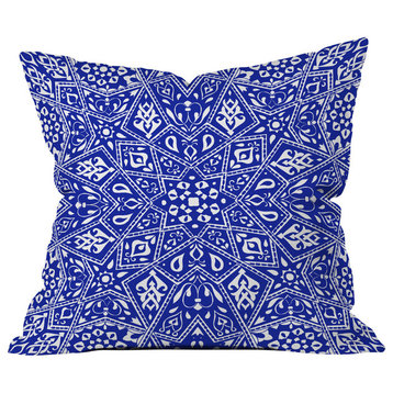 Deny Designs Aimee St Hill Amirah Blue Outdoor Throw Pillow