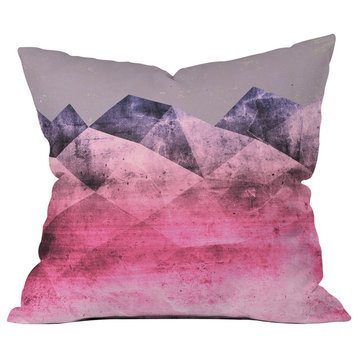 Emanuela Carratoni Think Pink Throw Pillow, 18"x18"
