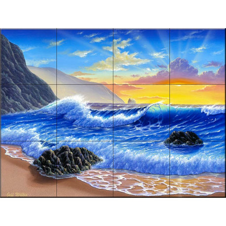 Tile Mural, Sunset Break by Jeff Wilkie