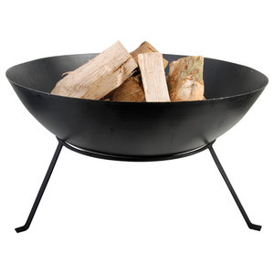 Nuria 47 Fire Bowl Transitional, Nuria Steel Wood Burning Fire Pit