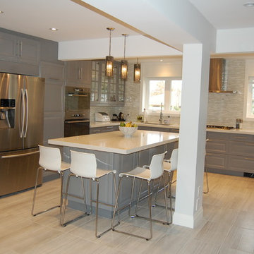 IKEA kitchen BODBYN grey