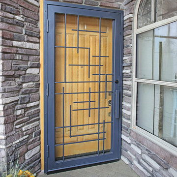 Tetris Clean Lines Iron Security Door