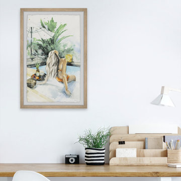 "Tropic Vacation" Framed Painting Print