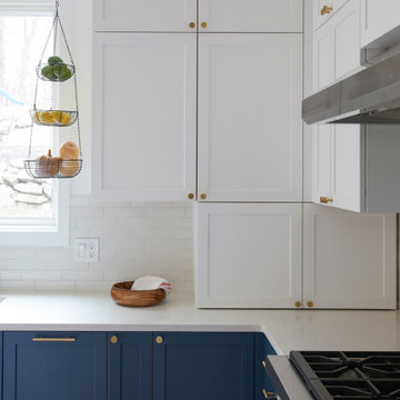 Painted Frame and Panel Kitchen