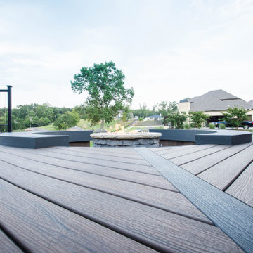 New Deck with Fireplace