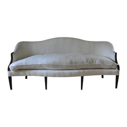 Antique Sofa With Wood Frame - Products