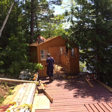 Re-Assembly of a small Lakeside Bunkhouse
