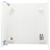 Sterling Oak Portland Cement Corner Shower Kit