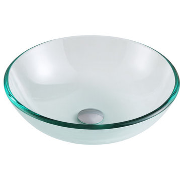 ANZZI Mythic Vessel Sink, Lustrous Clear