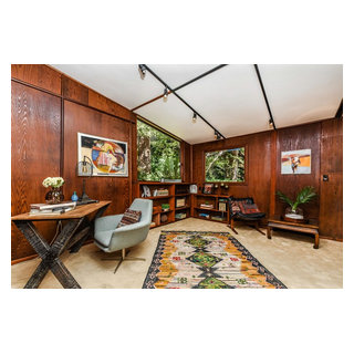 Frank Lloyd style in Lafayette - Midcentury - Home Office - San ...