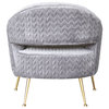 Noho Silver Lafayette Accent Chair
