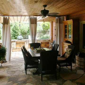 Watertight deck with custom kitchen