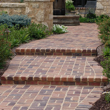 Reclaimed Brick Walkway and Steps
