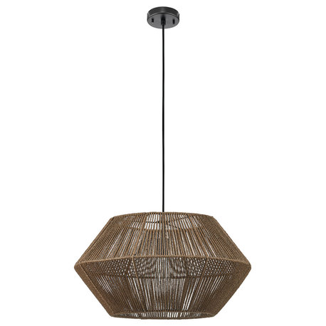 Malay Natural Twine 1-Light Pendant Light