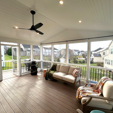 Screened porch addition remodel in Adamstown, MD