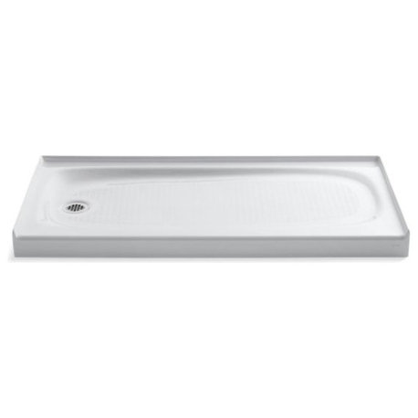 Kohler Salient 60" X 30" Single Threshold Left-Hand Drain Shower Base, White