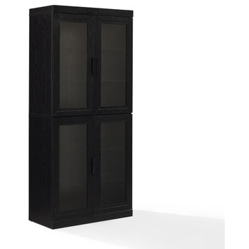 Essen Glass Door Kitchen Pantry Storage Cabinet
