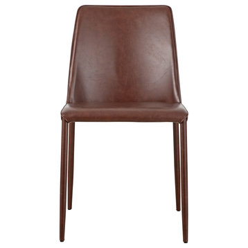 Nora Dining Chair Smoked Cherry Vegan Leather