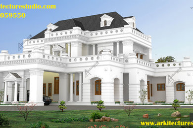 Colonial style luxury Indian home design