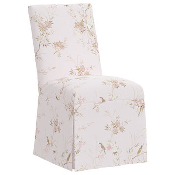 Rachel Ashwell Slipcover Dining Chair, Sc Bird Chinoiserie Pink