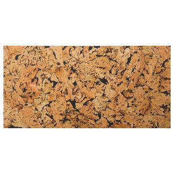 Acoustic Cork Wall Tiles, Set of 5, Cobblestone Black