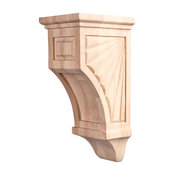 Scalloped Mission Style Corbel 4x5x10 Species, Maple COR14-1MP