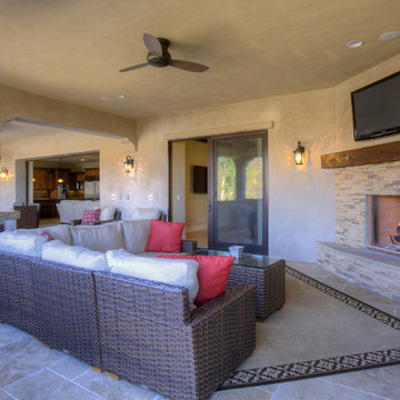 Mediterranean Style Veranda Room