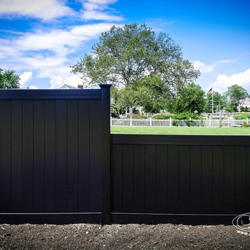 Gorgeous Black PVC Vinyl Privacy Fence Panels from Illusions Vinyl Fence