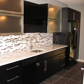 Classy Modern Basement Bar