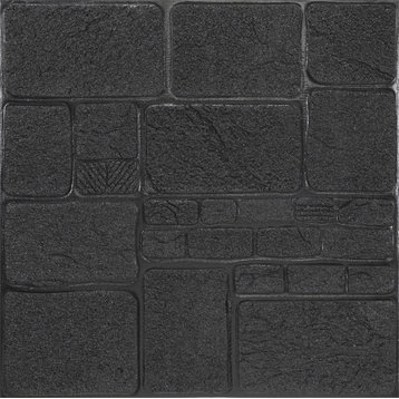 Charcoal Faux Brick 3D Wall Panels, Set of 10, Covers 52.7 Sq Ft