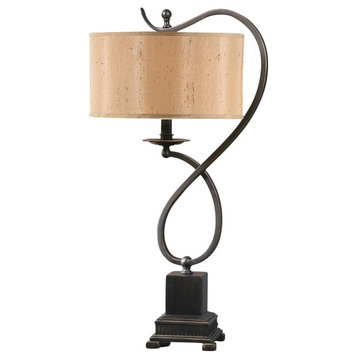 Echo Metal Table Lamp, 27" Height, In Bronze Finish