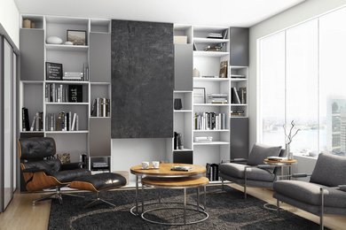Inspiration for a mid-sized modern living room remodel in London