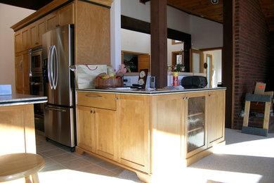 Inspiration for a transitional kitchen remodel in Boston