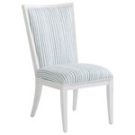 Tommy Bahama Home - Sea Winds Upholstered Side Chair - Ocean Breeze offers a fresh take on relaxed coastal living. Designs are crafted from quartered mahogany veneers in an elegant shell white finish.