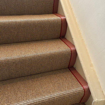 Unnatural Flooring - New England - Burlington -with Jaspa Woven Fulham Stripe bi