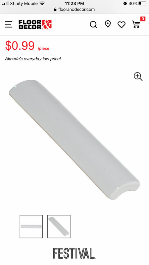 How can we add tile trim after backsplash install?