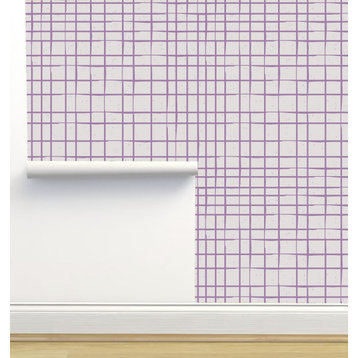 Geometrical Purple Wallpaper by Monor Designs, Sample 12"x8"